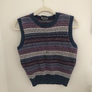 land's end wool sweater vest